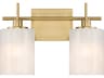 Savoy House Meridian 2-Light Natural Brass Vanity Light