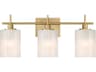 Savoy House Meridian 3-Light Natural Brass Vanity Light