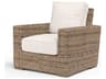 Sunset West Havana Tobacco Wicker Cushion Lounge Chair