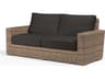Sunset West Havana Tobacco Wicker Cushion Loveseat