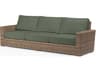 Sunset West Havana Tobacco Wicker Cushion Sofa