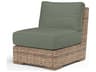 Sunset West Havana Tobacco Wicker Cushion Lounge Chair