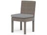 Sunset West Montecito Driftwood Wicker Cushion Dining Chair
