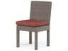 Sunset West Montecito Driftwood Wicker Cushion Dining Chair