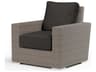 Sunset West Montecito Driftwood Wicker Cushion Lounge Chair