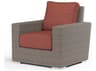 Sunset West Montecito Driftwood Wicker Cushion Lounge Chair