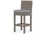 Sunset West Montecito Driftwood Wicker Cushion Bar Stool