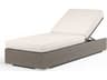 Sunset West Montecito Driftwood Wicker Cushion Chaise Lounge