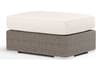 Sunset West Montecito Driftwood Wicker Cushion Ottoman
