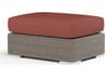 Sunset West Montecito Driftwood Wicker Cushion Ottoman