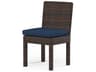 Sunset West Montecito Cognac Wicker Cushion Dining Chair