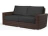 Sunset West Montecito Cognac Wicker Cushion Loveseat