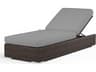 Sunset West Montecito Cognac Wicker Cushion Chaise Lounge