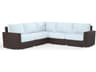 Sunset West Montecito Cognac Wicker Cushion Sofa