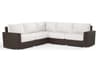 Sunset West Montecito Cognac Wicker Cushion Sofa
