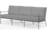 Sunset West Provence Pewter Wrought Iron Cushion Sofa