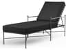 Sunset West Provence Pewter Wrought Iron Cushion Chaise Lounge