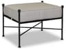Sunset West Provence Blacks Wrought Iron Cushion Ottoman