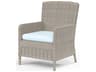 Sunset West Manhattan Gray Wicker Cushion Dining Chair