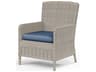 Sunset West Manhattan Gray Wicker Cushion Dining Chair