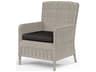 Sunset West Manhattan Gray Wicker Cushion Dining Chair