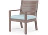 Sunset West Laguna Driftwood Aluminum Cushion Dining Chair