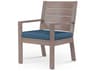 Sunset West Laguna Driftwood Aluminum Cushion Dining Chair