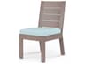 Sunset West Laguna Driftwood Aluminum Cushion Dining Chair