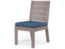 Sunset West Laguna Driftwood Aluminum Cushion Dining Chair