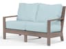 Sunset West Laguna Driftwood Aluminum Cushion Loveseat