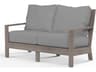 Sunset West Laguna Driftwood Aluminum Cushion Loveseat