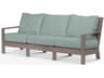 Sunset West Laguna Driftwood Aluminum Cushion Sofa