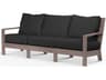Sunset West Laguna Driftwood Aluminum Cushion Sofa