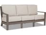 Sunset West Laguna Aluminum Patio Sofa in Canvas Flax