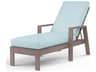 Sunset West Laguna Driftwood Aluminum Cushion Chaise Lounge