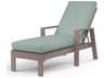 Sunset West Laguna Driftwood Aluminum Cushion Chaise Lounge