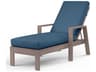 Sunset West Laguna Driftwood Aluminum Cushion Chaise Lounge