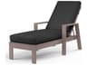 Sunset West Laguna Driftwood Aluminum Cushion Chaise Lounge