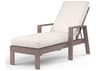 Sunset West Laguna Driftwood Aluminum Cushion Chaise Lounge