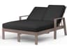 Sunset West Laguna Driftwood Aluminum Cushion Chaise Lounge