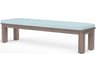 Sunset West Laguna Driftwood Aluminum Cushion Bench