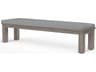 Sunset West Laguna Driftwood Aluminum Cushion Bench
