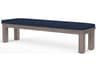 Sunset West Laguna Aluminum Cushion Outdoor Patio Bench