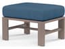 Sunset West Laguna Driftwood Aluminum Cushion Ottoman