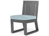 Sunset West Redondo Slate Aluminum Cushion Dining Chair