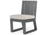 Sunset West Redondo Slate Aluminum Cushion Dining Chair