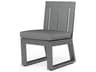 Sunset West Redondo Aluminum Armless Outdoor Dining Chair