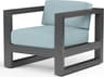Sunset West Redondo Slate Aluminum Cushion Lounge Chair