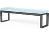 Sunset West Redondo Slate Aluminum Cushion Bench