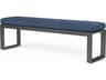 Sunset West Redondo Slate Aluminum Cushion Bench